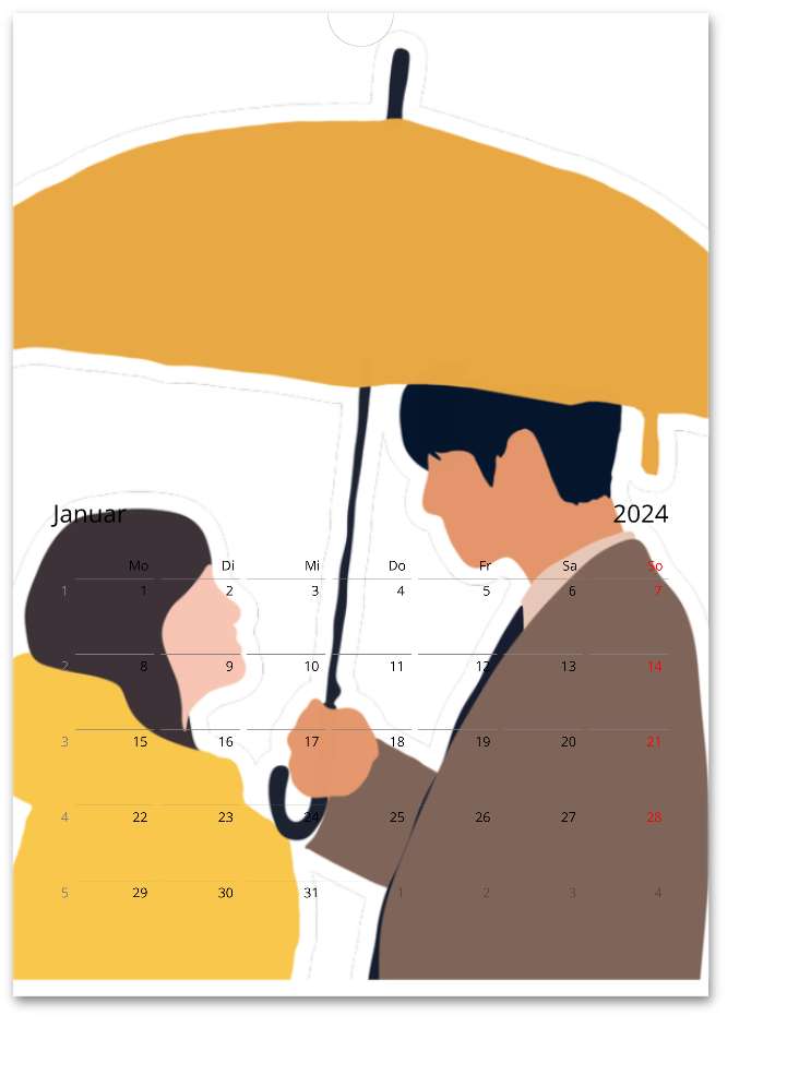 Space of K-Drama - Wandkalender