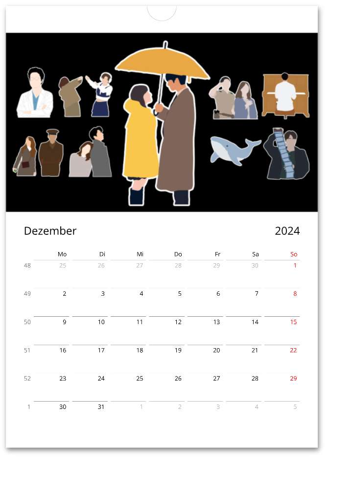 Space of K-Drama - Wandkalender