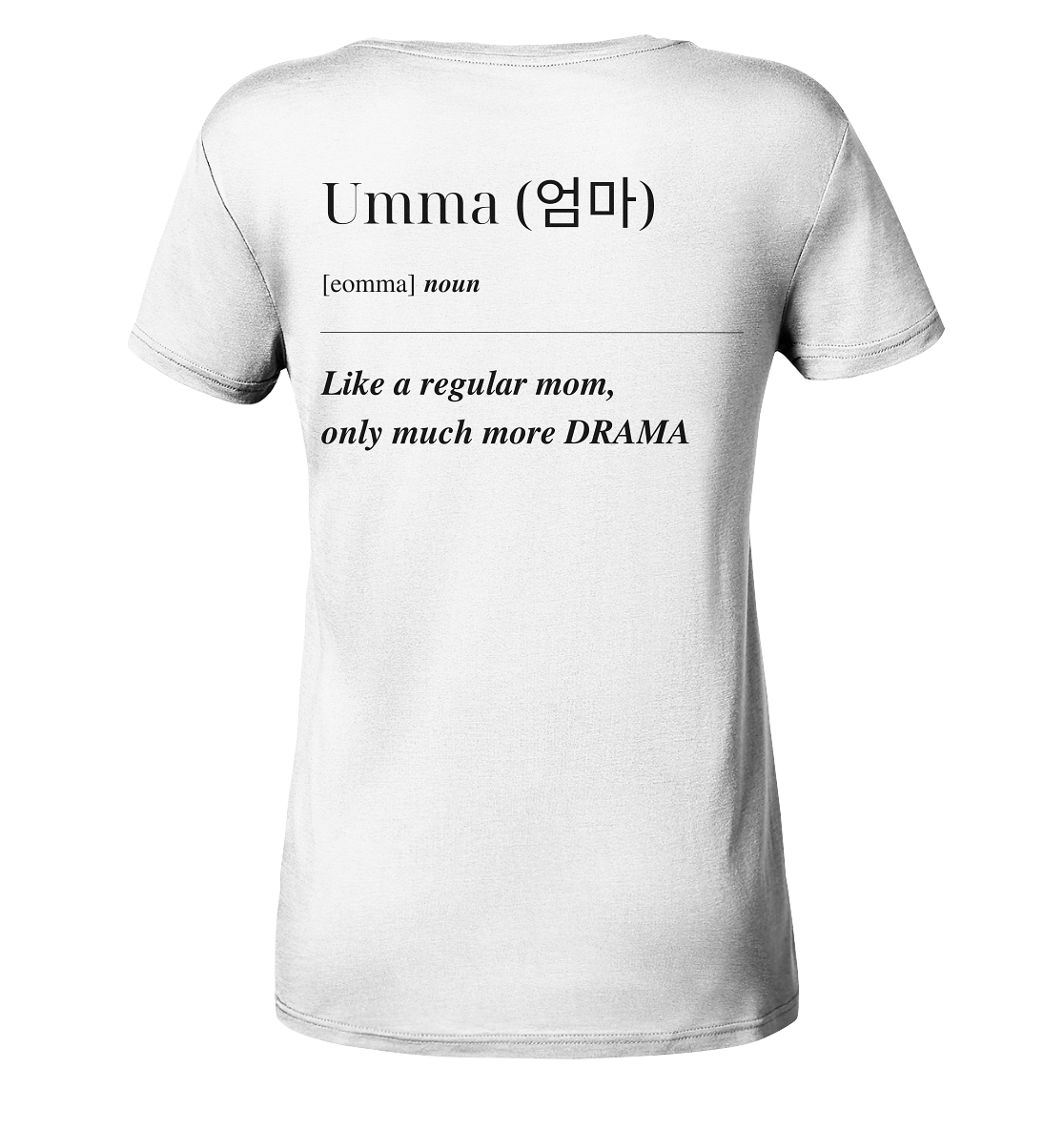 UMMA + FINGERHERZ - BEIDSEITIG - Ladies Organic Shirt