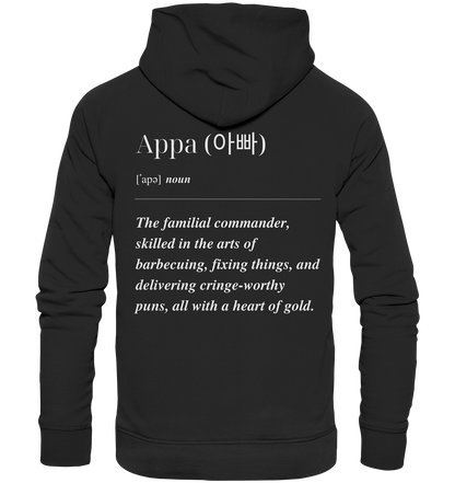 APPA DEFINITION + BESTER APPA - BEIDSEITIG - Organic Hoodie