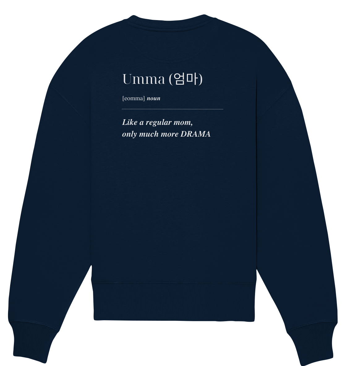 UMMA + FINGERHERZ - BEIDSEITIG - Organic Oversize Sweatshirt