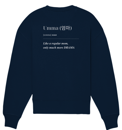 UMMA + FINGERHERZ - BEIDSEITIG - Organic Oversize Sweatshirt