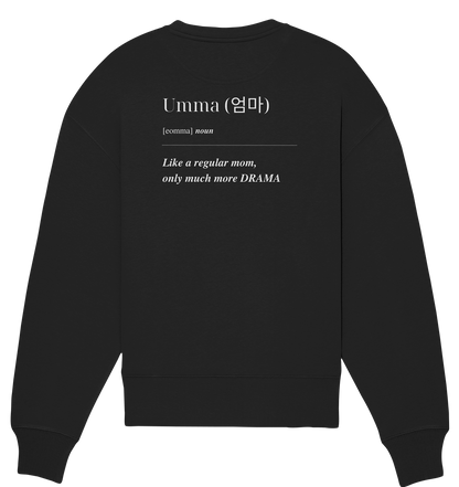 UMMA + FINGERHERZ - BEIDSEITIG - Organic Oversize Sweatshirt