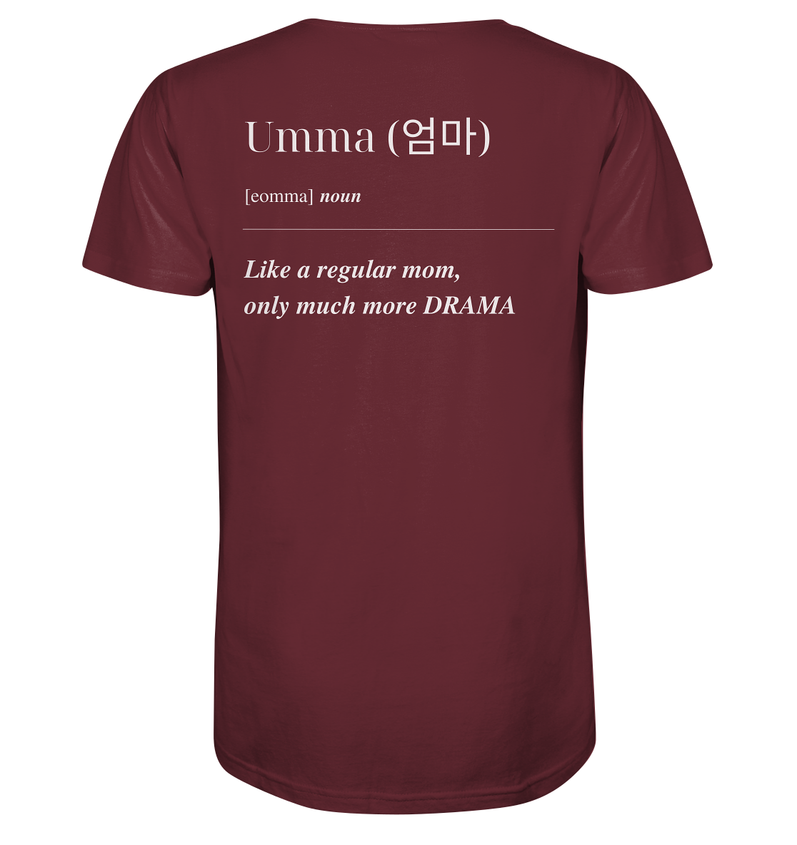 UMMA DEFINITION + BESTE UMMA - BEIDSEITIG - Organic Shirt