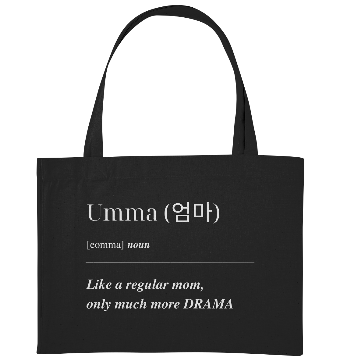 UMMA + FINGERHERZ - BEIDSEITIG - Organic Shopping-Bag