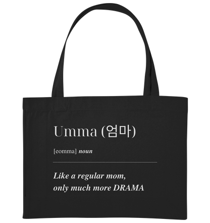 UMMA + FINGERHERZ - BEIDSEITIG - Organic Shopping-Bag