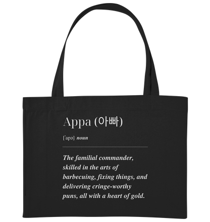 APPA DEFINITION + BESTER APPA - BEIDSEITIG - Organic Shopping-Bag