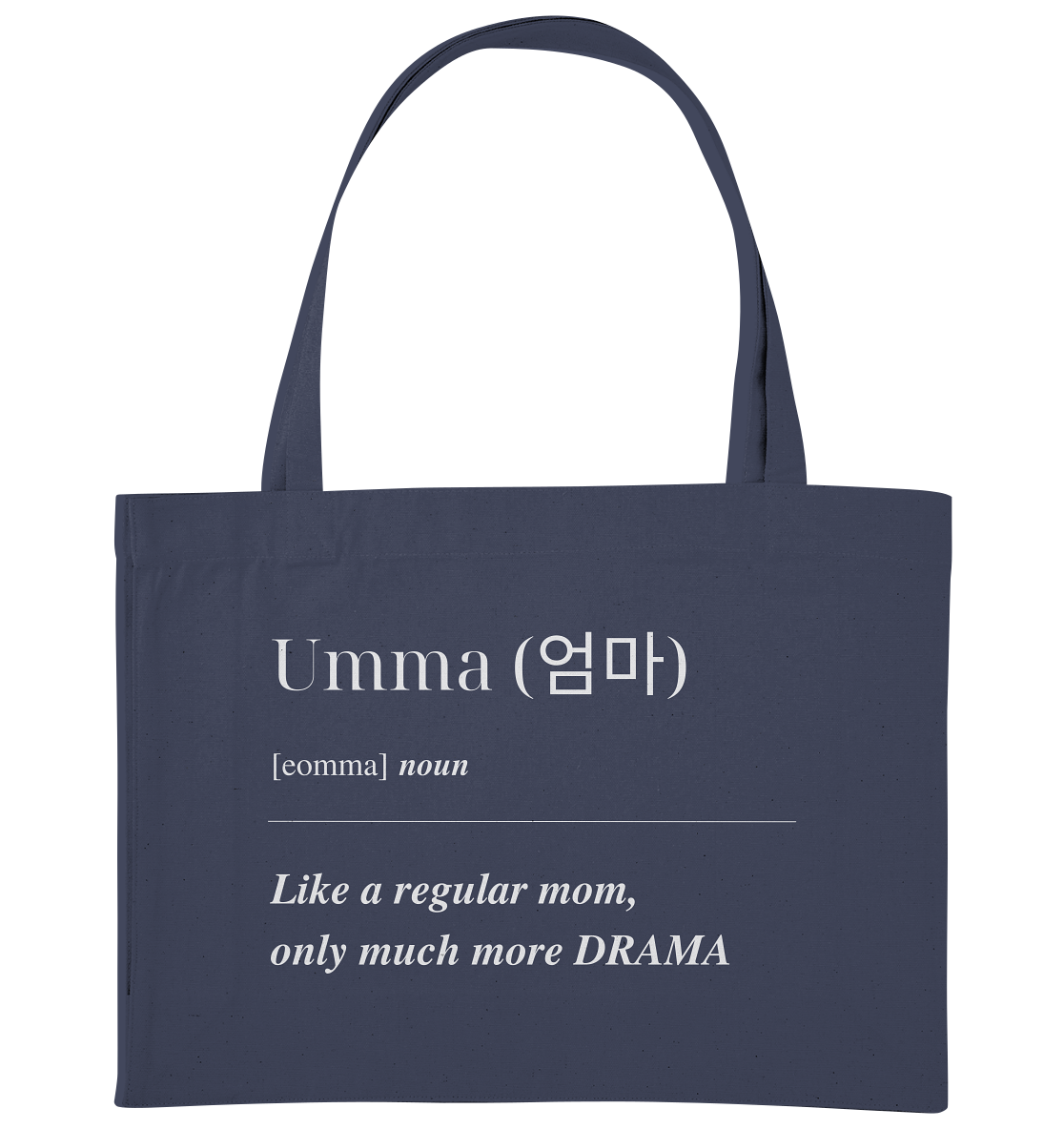 UMMA + FINGERHERZ - BEIDSEITIG - Organic Shopping-Bag