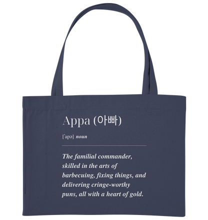 APPA DEFINITION + BESTER APPA - BEIDSEITIG - Organic Shopping-Bag