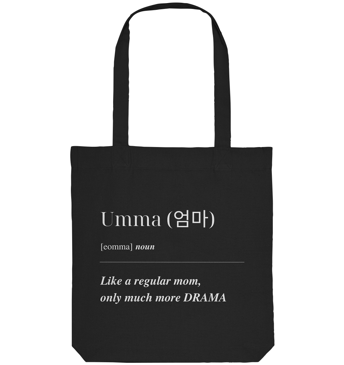 UMMA + FINGERHERZ - BEIDSEITIG - Organic Tote-Bag