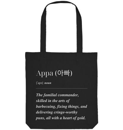 APPA DEFINITION + BESTER APPA - BEIDSEITIG - Organic Tote-Bag