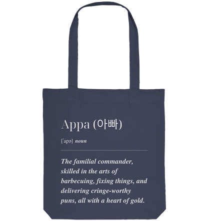 APPA DEFINITION + BESTER APPA - BEIDSEITIG - Organic Tote-Bag