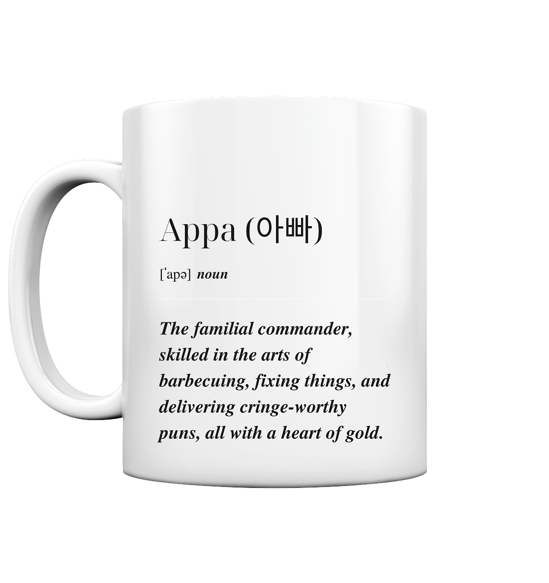 APPA DEFINITION + BESTER APPA - BEIDSEITIG - Tasse glossy