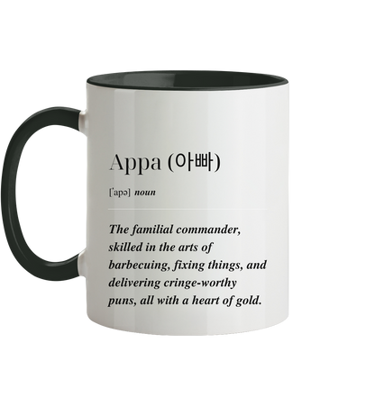 APPA DEFINITION + BESTER APPA - BEIDSEITIG - Tasse zweifarbig