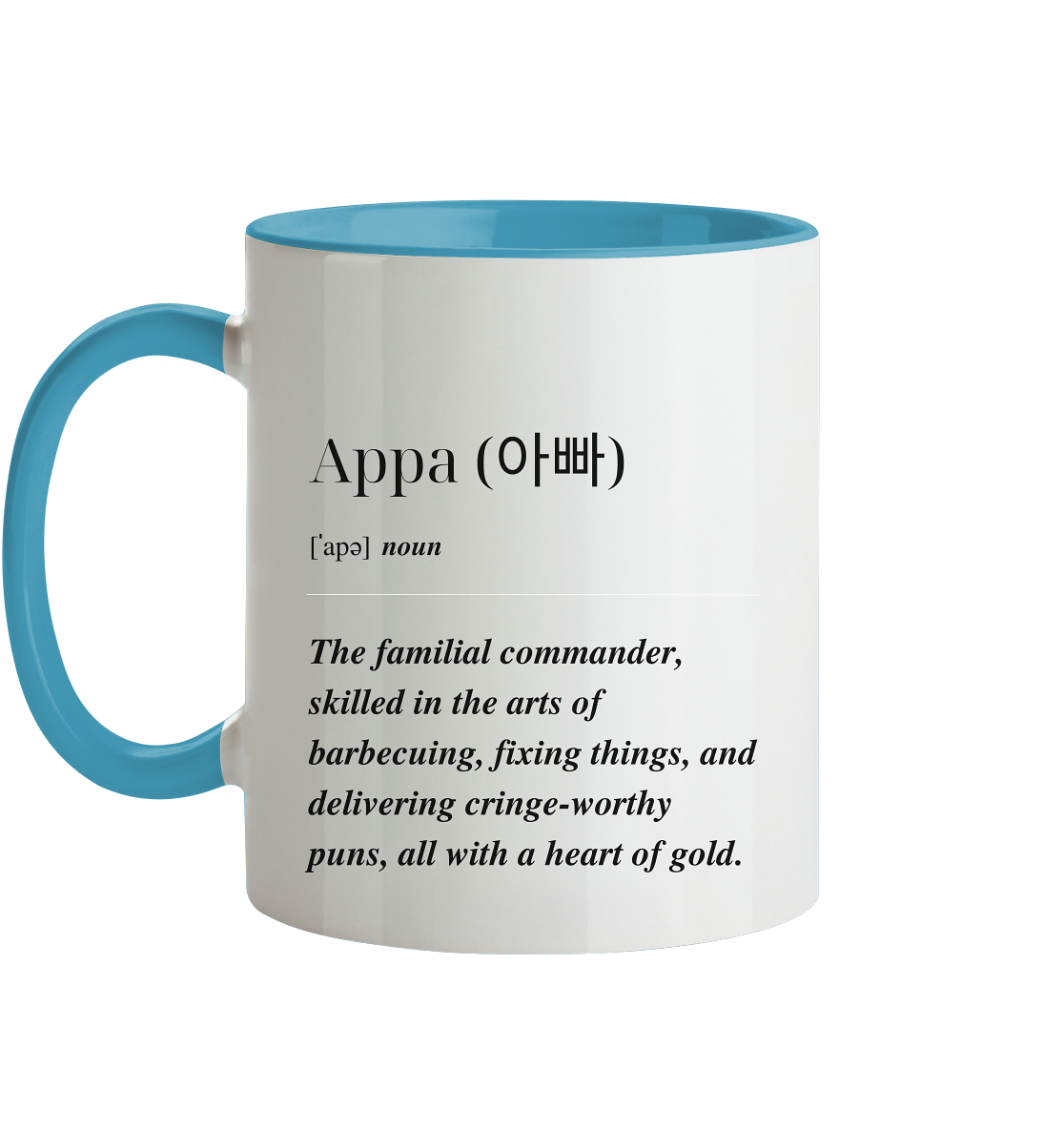 APPA DEFINITION + BESTER APPA - BEIDSEITIG - Tasse zweifarbig