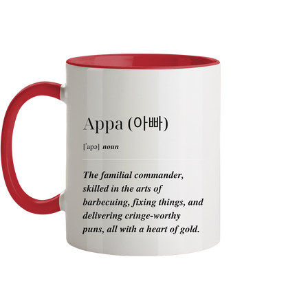 APPA DEFINITION + BESTER APPA - BEIDSEITIG - Tasse zweifarbig