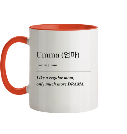 UMMA DEFINITION + BESTE UMMA - BEIDSEITIG - Tasse zweifarbig