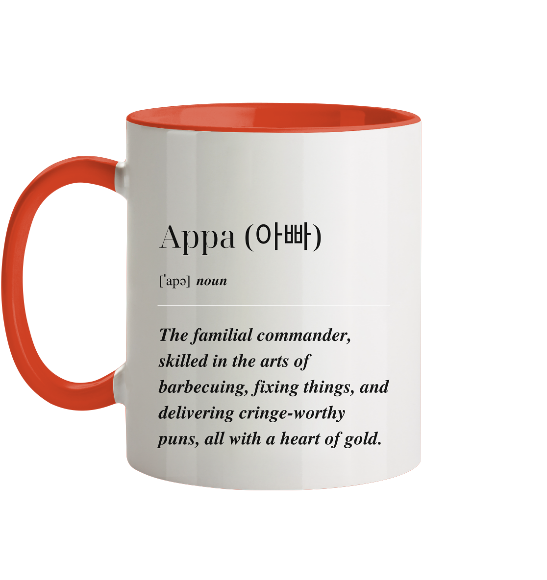 APPA DEFINITION + BESTER APPA - BEIDSEITIG - Tasse zweifarbig