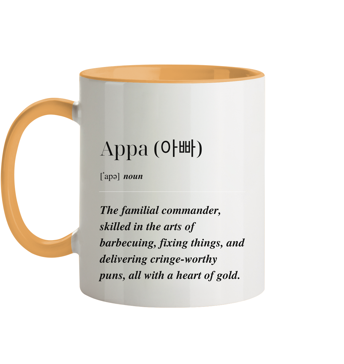 APPA DEFINITION + BESTER APPA - BEIDSEITIG - Tasse zweifarbig