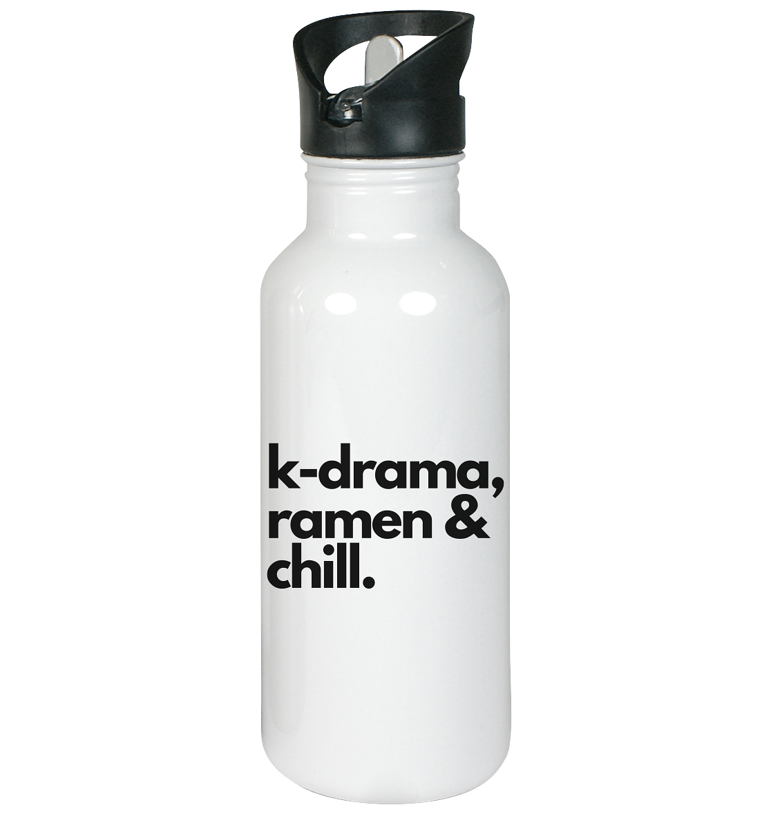 K-Drama, Ramen & Chill - Edelstahl-Trinkflasche