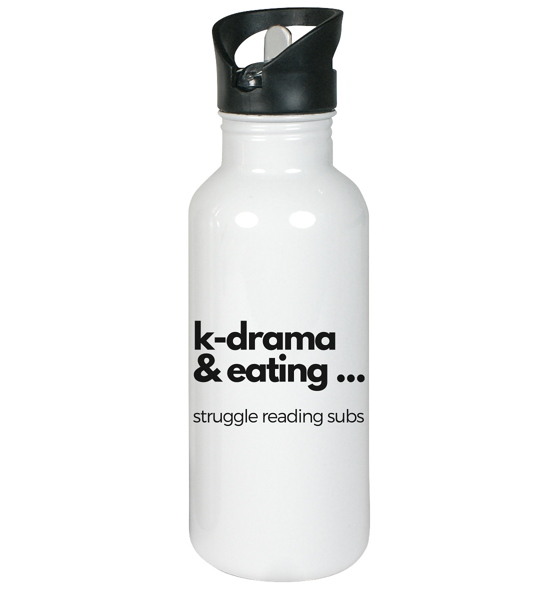 K-Drama & Eating - Struggle Reading Subs - Edelstahl-Trinkflasche