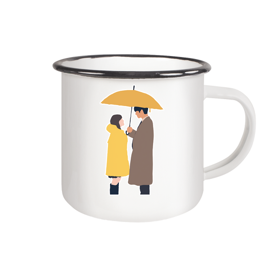 Business Proposal - Emaille Tasse (Black)