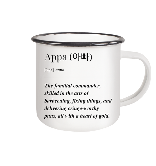 APPA - Emaille Tasse (Black)