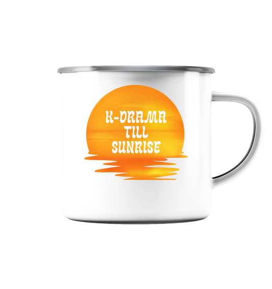 K-DRAMA TILL SUNRISE - Emaille Tasse (Silber)