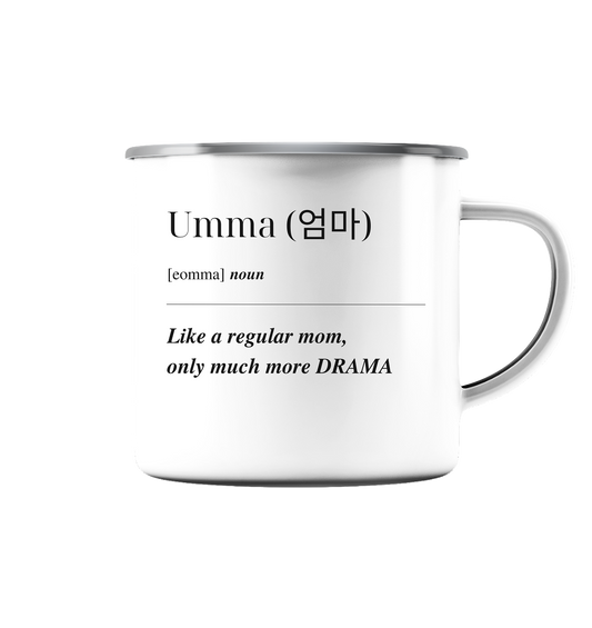 UMMA - Emaille Tasse (Silber)