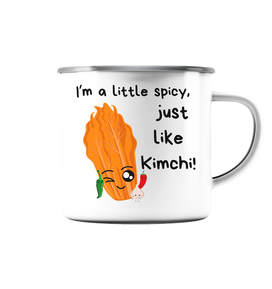 SPICY LIKE KIMCHI - Emaille Tasse (Silber)