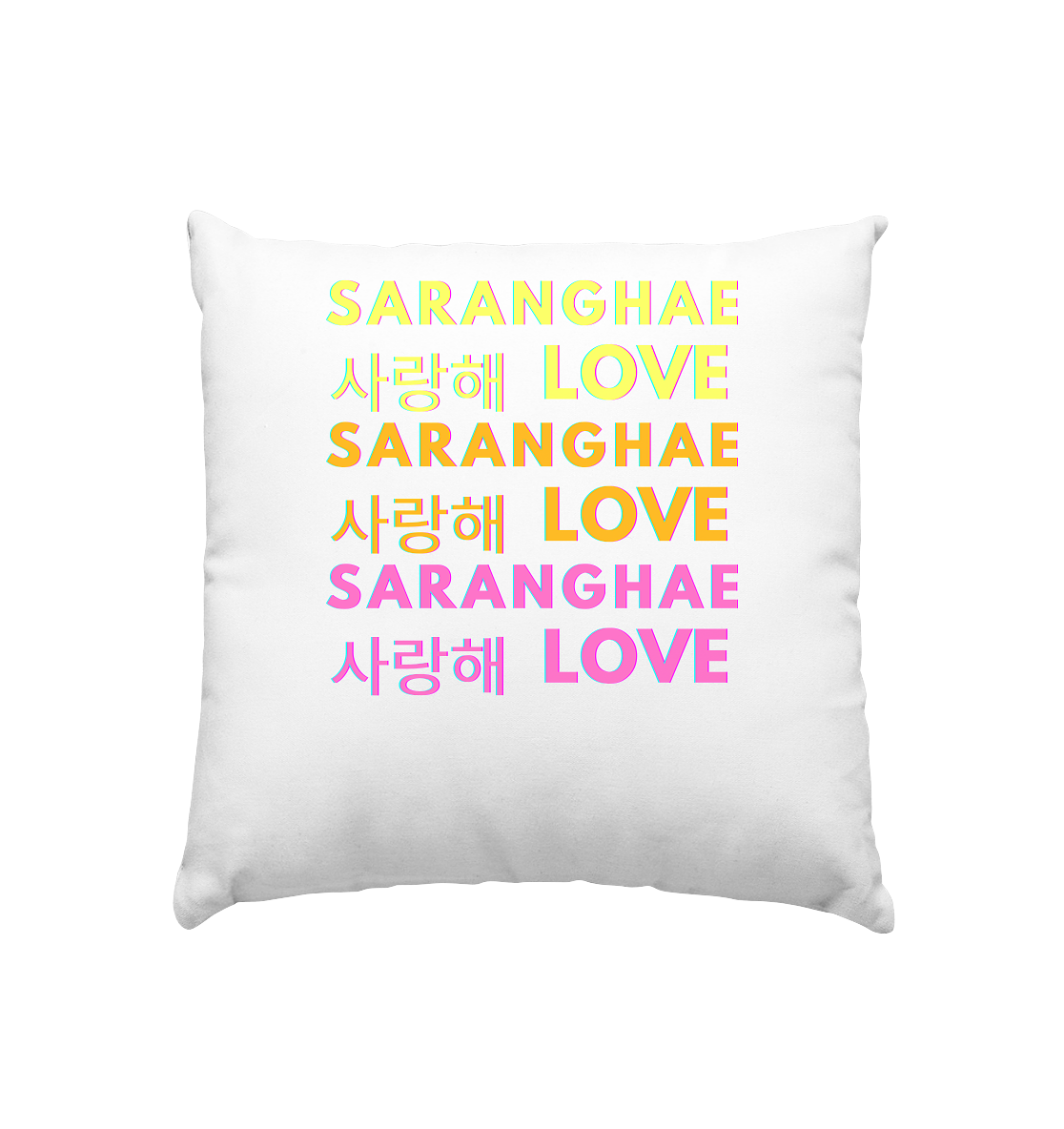 SARANGHAE LOVE NEON - Kissen 40x40cm