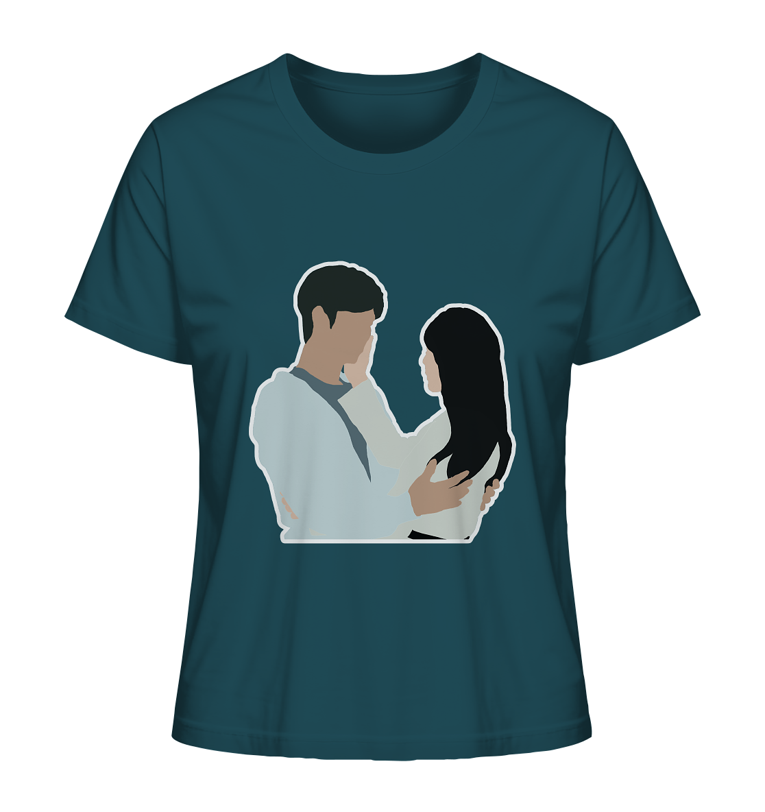 Queen of Tears - Kim Soo-hyun & Kim Ji-won - Baek Hyun-woo & Hong Hae-in - 1 - Ladies Organic Shirt