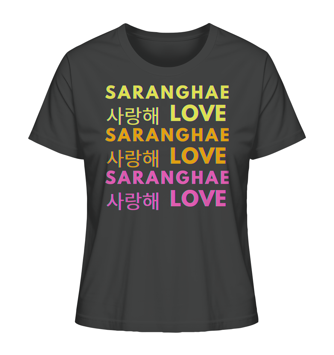 SARANGHAE LOVE NEON - Ladies Organic Shirt