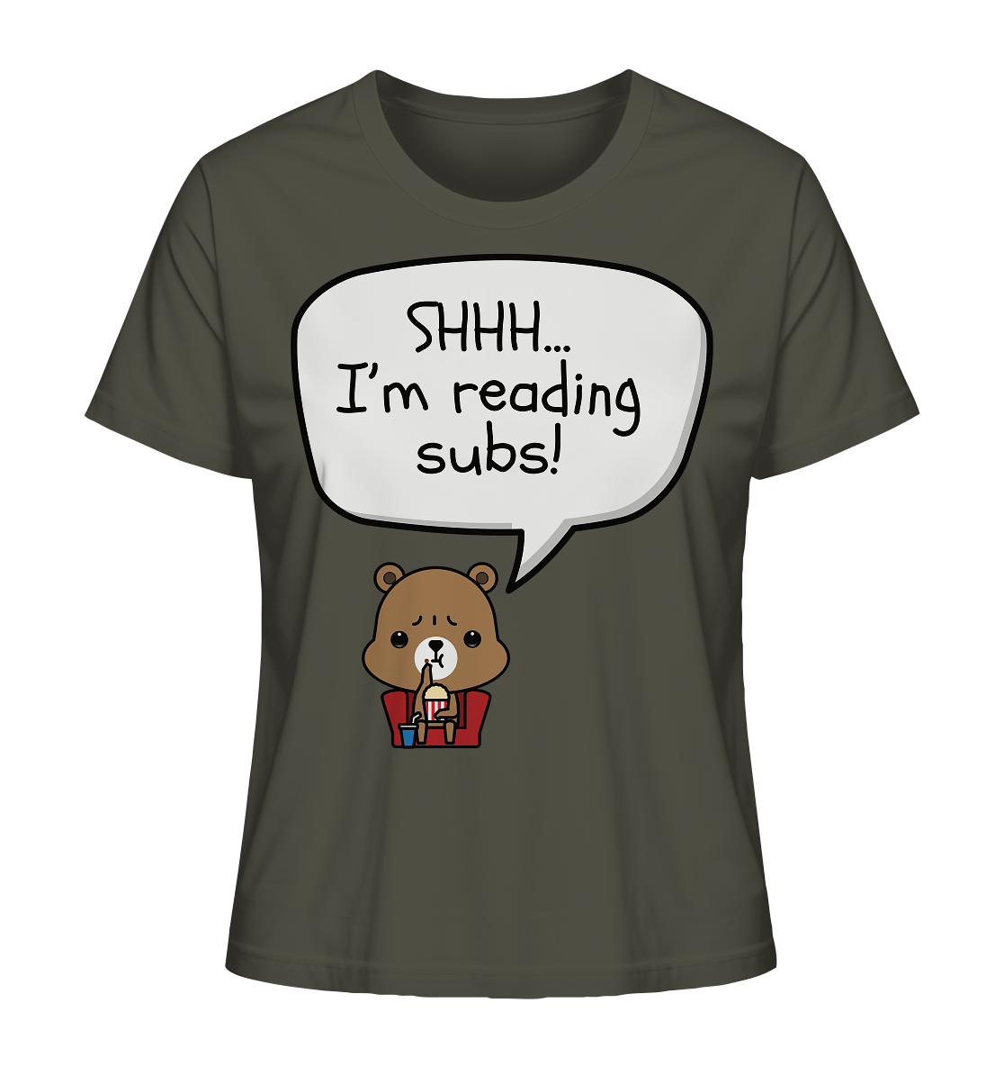 SHHH.. I'M READING SUBS! - Ladies Organic Shirt