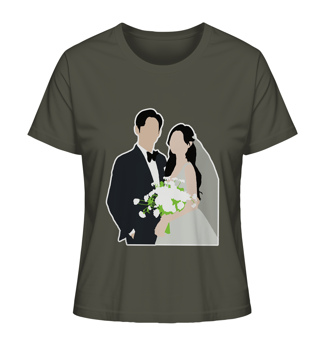 Queen of Tears - Kim Soo-hyun & Kim Ji-won - Baek Hyun-woo & Hong Hae-in - 2 - Ladies Organic Shirt