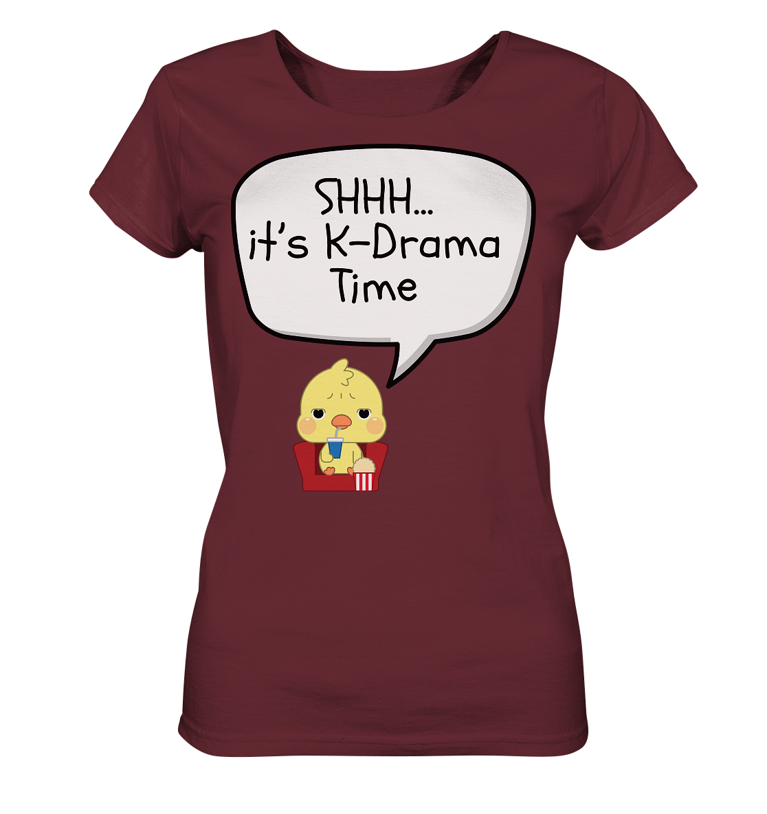 SHHH... IT'S K-DRAMA TIME - Ladies Organic Shirt