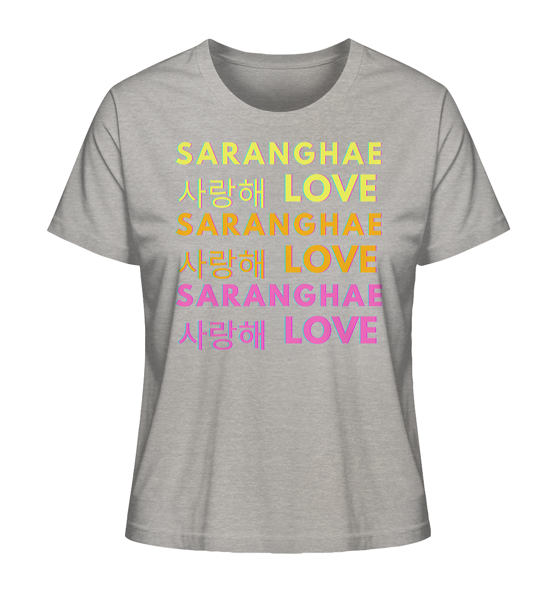 SARANGHAE LOVE NEON - Ladies Organic Shirt