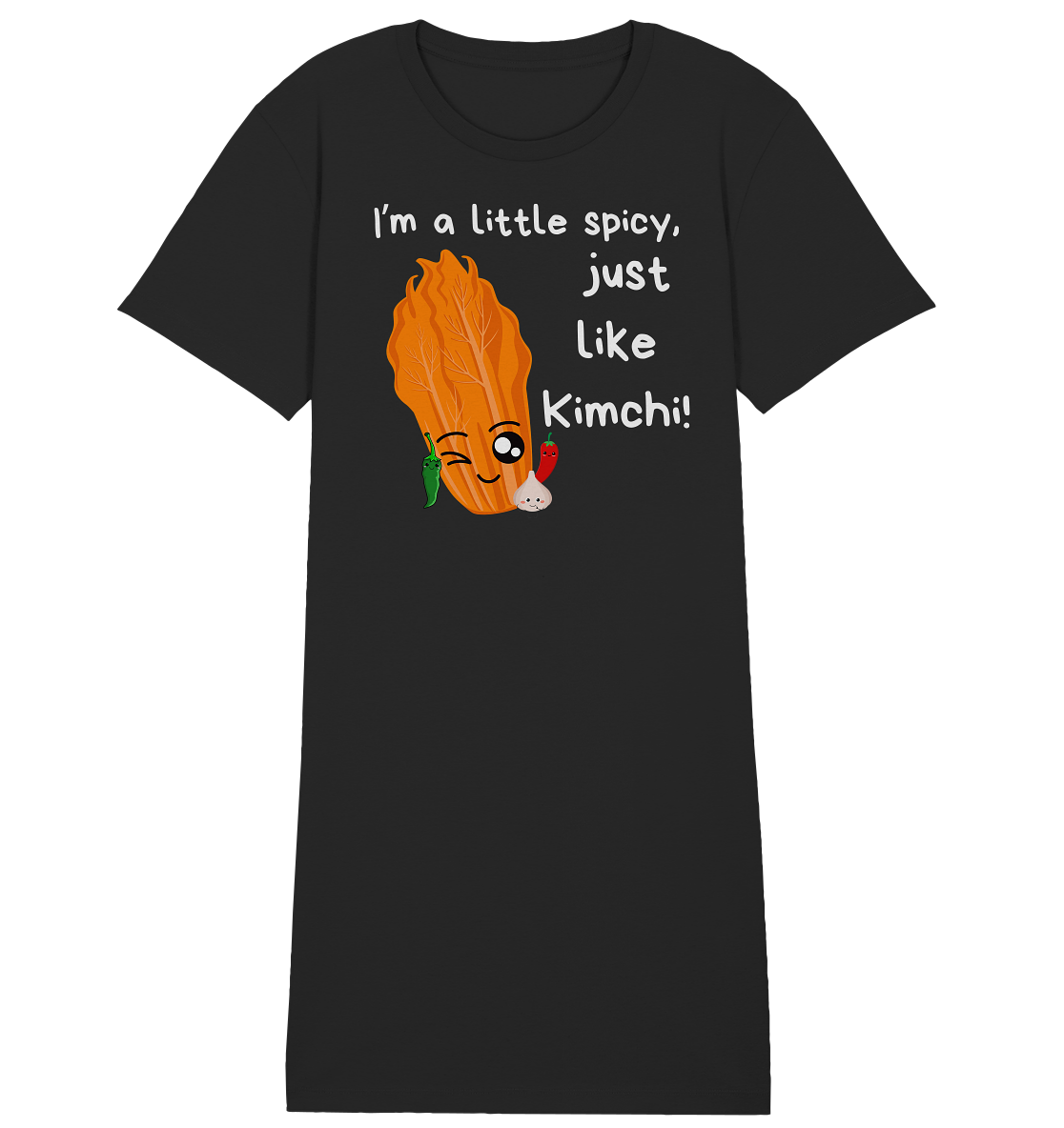 SPICY LIKE KIMCHI - Ladies Organic Shirt Dress