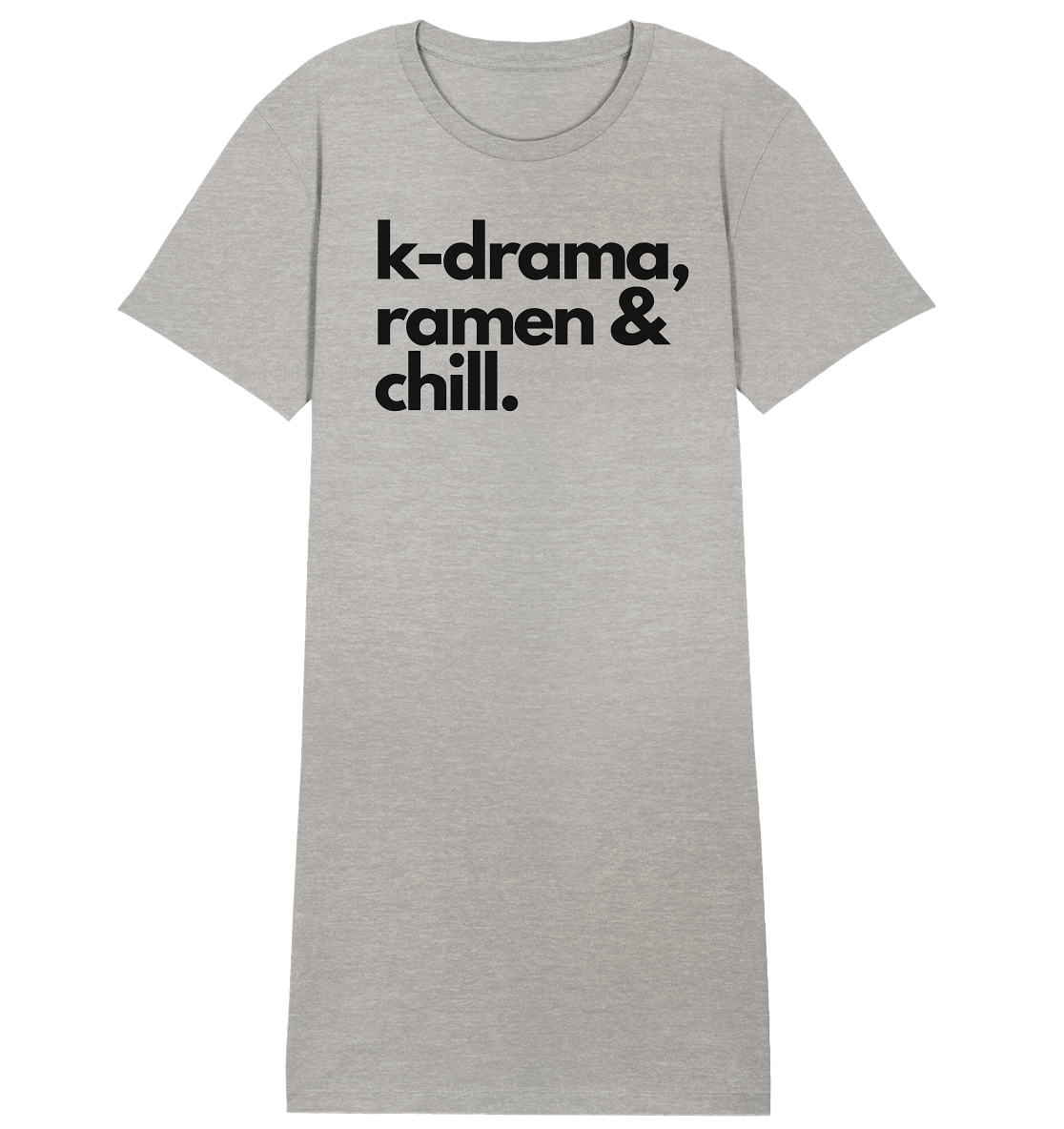 K-Drama, Ramen & Chill - Ladies Organic Shirt Dress