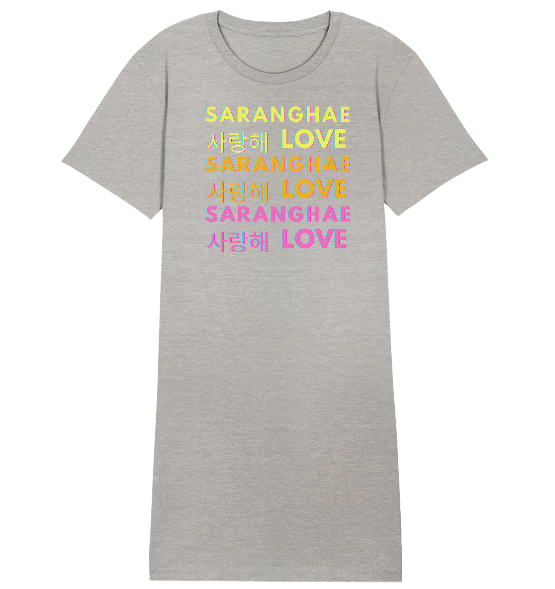 SARANGHAE LOVE NEON - Ladies Organic Shirt Dress