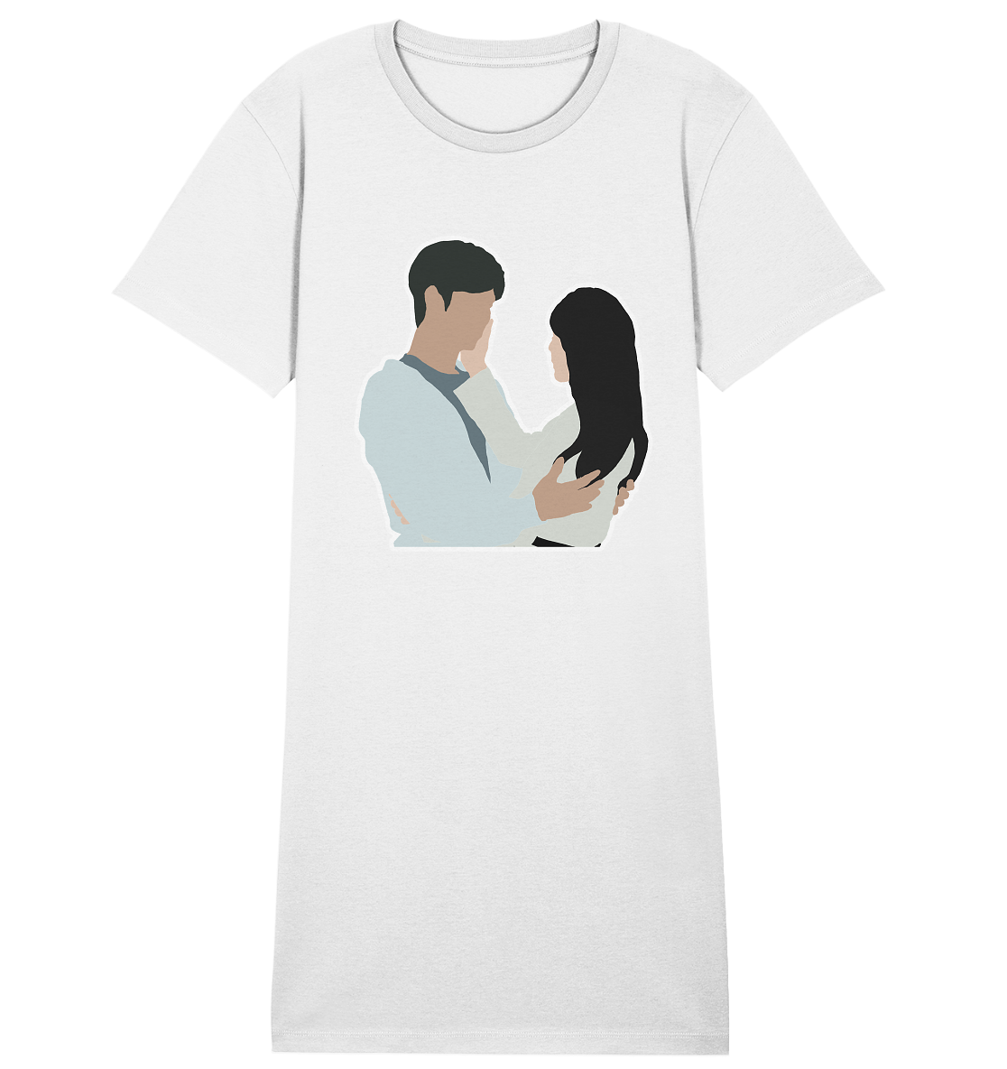 Queen of Tears - Kim Soo-hyun & Kim Ji-won - Baek Hyun-woo & Hong Hae-in - 1 - Ladies Organic Shirt Dress