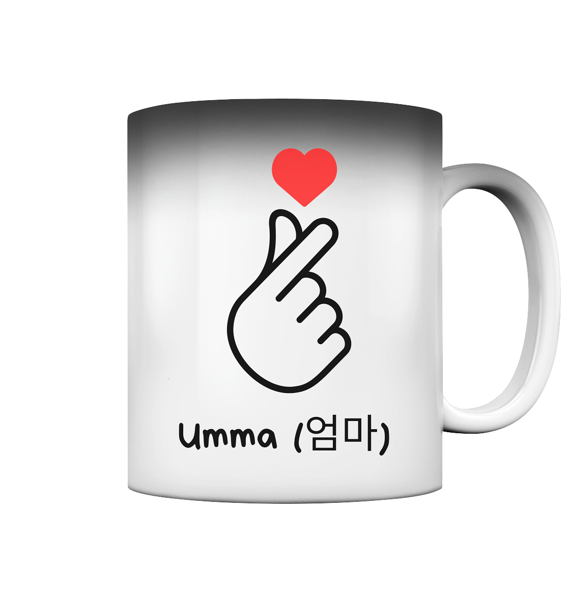 UMMA + FINGERHERZ - BEIDSEITIG - Magic Mug