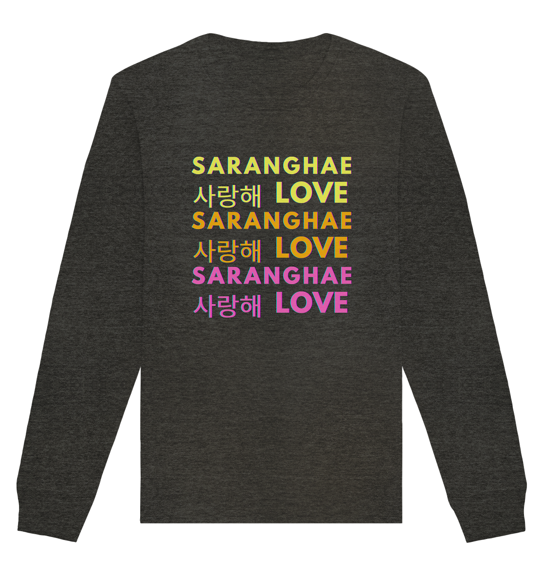 SARANGHAE LOVE NEON - Organic Basic Unisex Sweatshirt