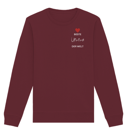 UMMA DEFINITION + BESTE UMMA - BEIDSEITIG - Organic Basic Unisex Sweatshirt