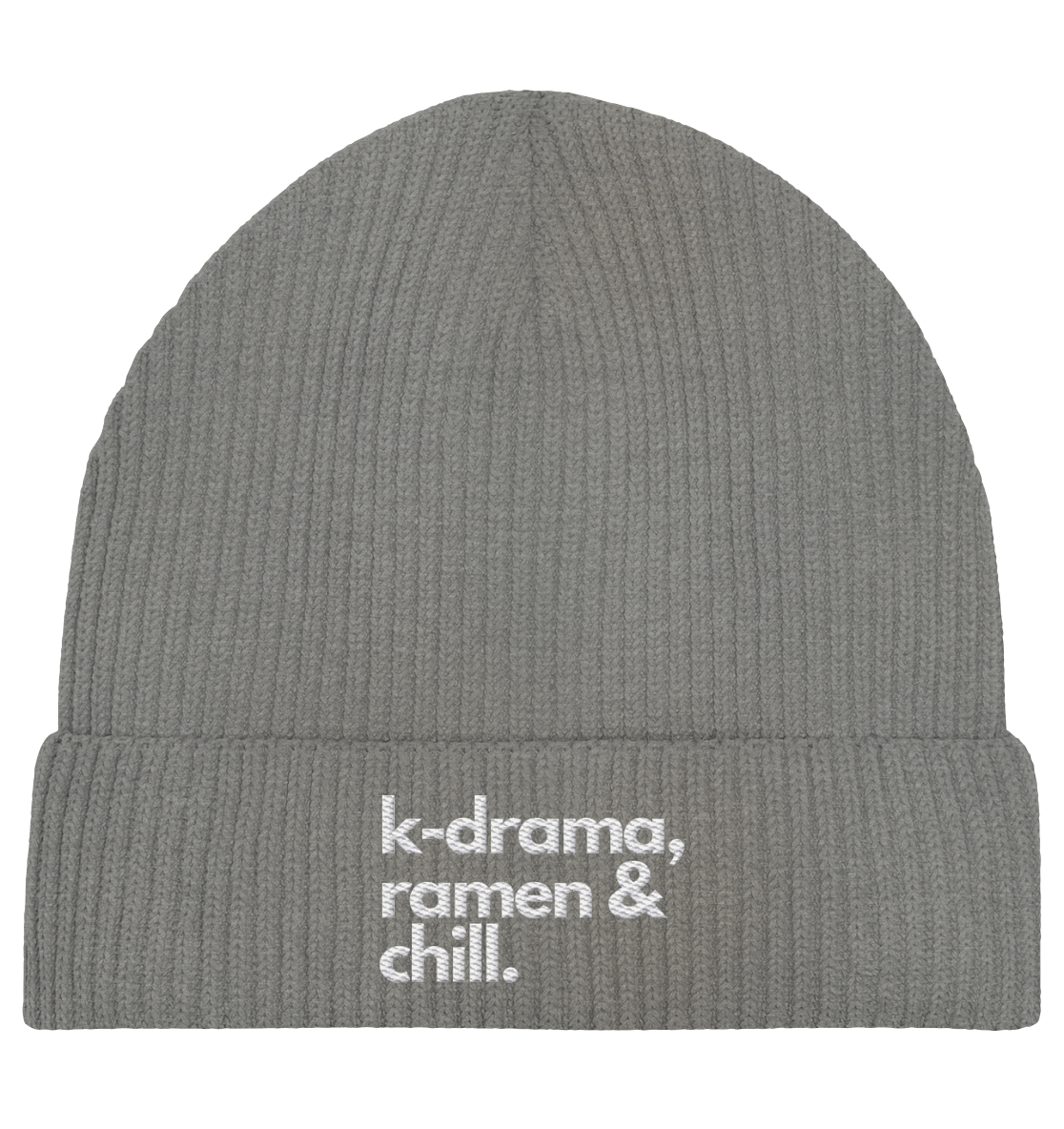 K-Drama, Ramen & Chill- Stick - Organic Fisherman Beanie