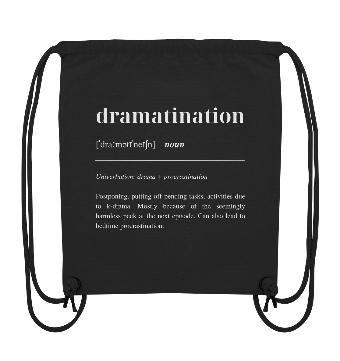 Dramatination - Organic Gym-Bag