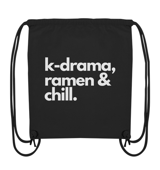 K-Drama, Ramen & Chill - Organic Gym-Bag