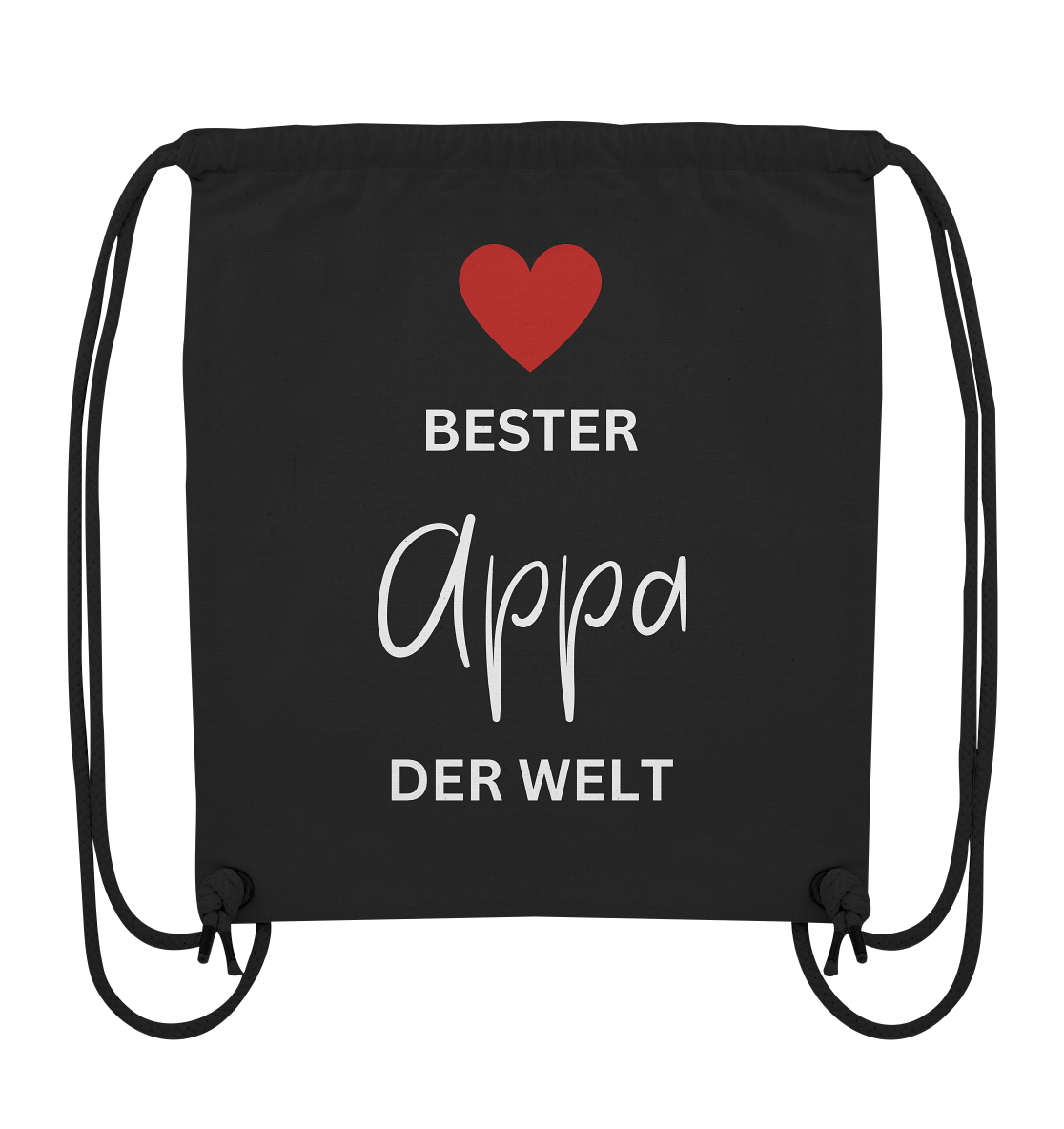 APPA DEFINITION + BESTER APPA - BEIDSEITIG - Organic Gym-Bag