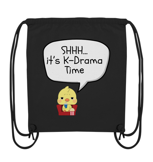 SHHH... IT'S K-DRAMA TIME - Organic Gym-Bag