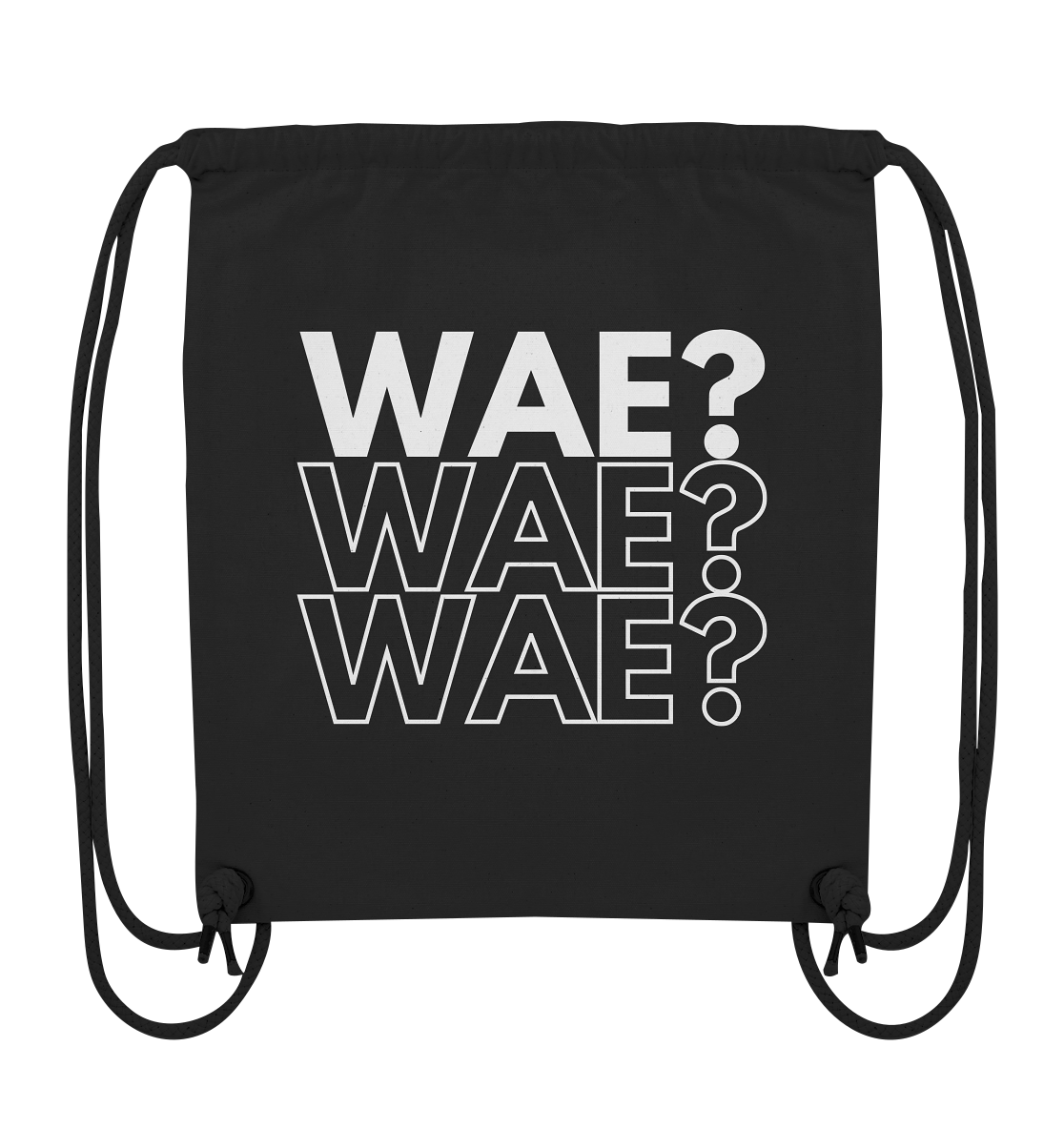 WAE? WAE? WAE? - Organic Gym-Bag